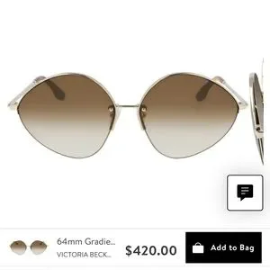 Victoria Beckham | Accessories | Victoria Beckham Oval Metal  display picture 1